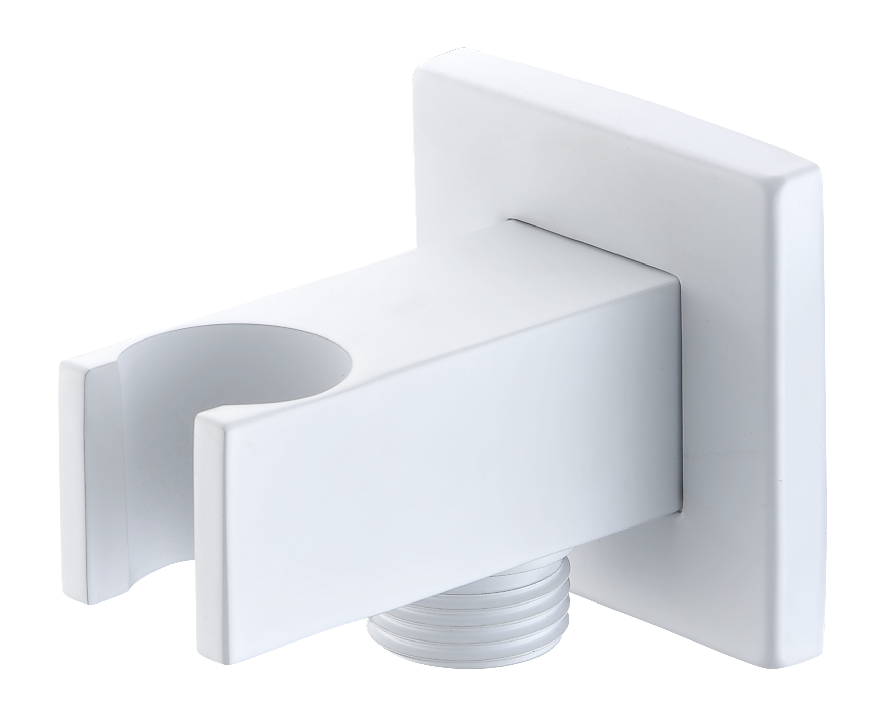 Выход для душевого шланга с держателем imex square shower sfr001/bl matt white