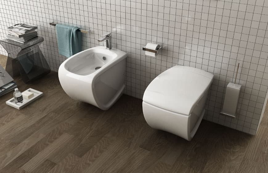 Унитаз пристенный напольный 460x380x545 мм hi-line artceram