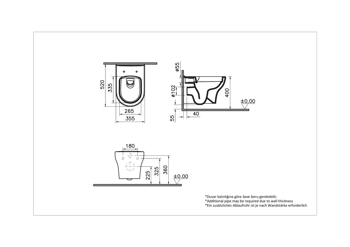 Инсталляция с унитазом VitrA Zentrum Round 9879B003-7200 комплект 4 в 1 с сиденьем микролифт безободковый цвет клавиши глянцевый хром