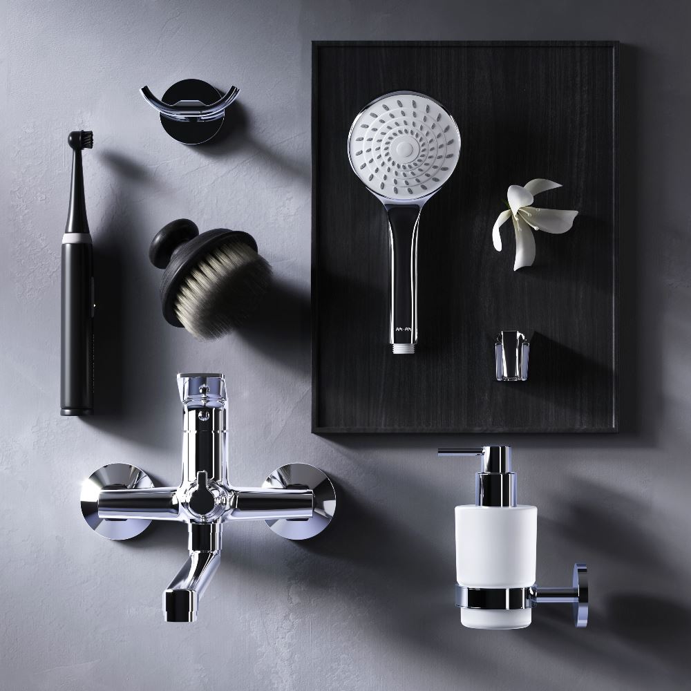 F85A90200 X-Joy, смеситель д/ванны/душа, излив 325 мм, хром