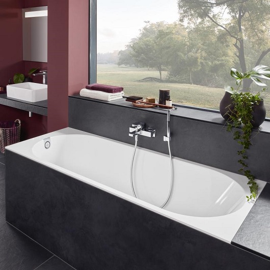 Ванна oberon 2.0 quaryl 1800x800x495 villeroy&boch