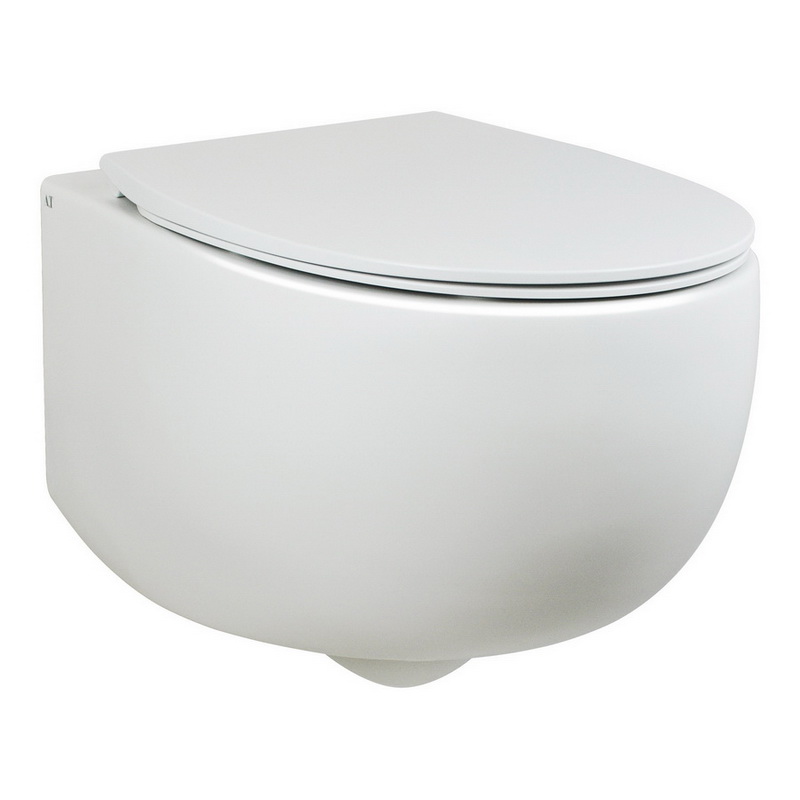 Унитаз подвесной безободковый aet dot 2.0, с креплениями, цвет белый s555t0r0v6100