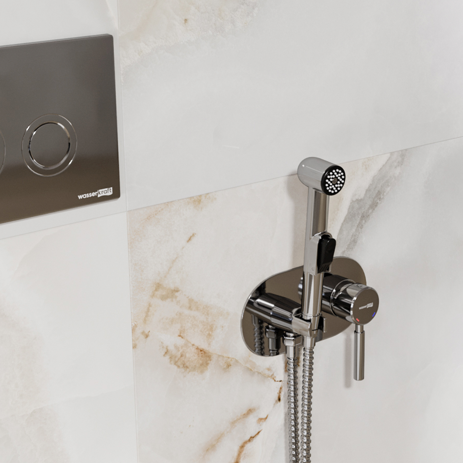 Main 4138 встраиваемый смеситель для душа с гигиенической лейкой