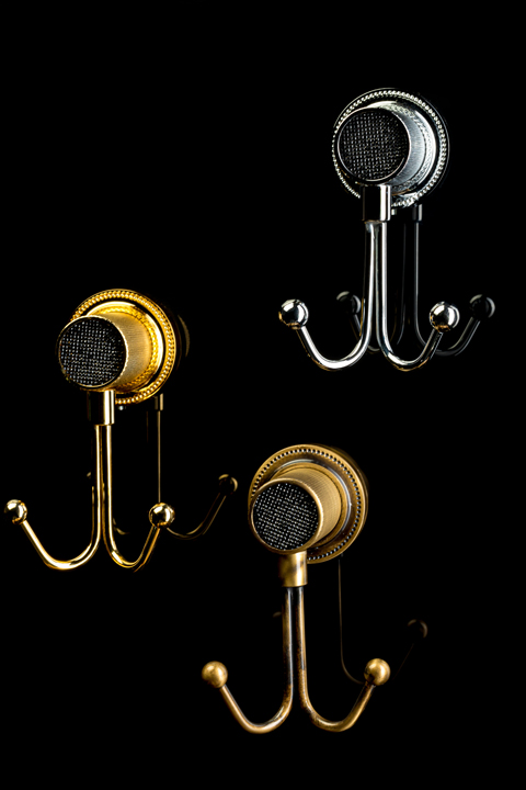 Крючок двойной boheme royal cristal 10926-g-b золото