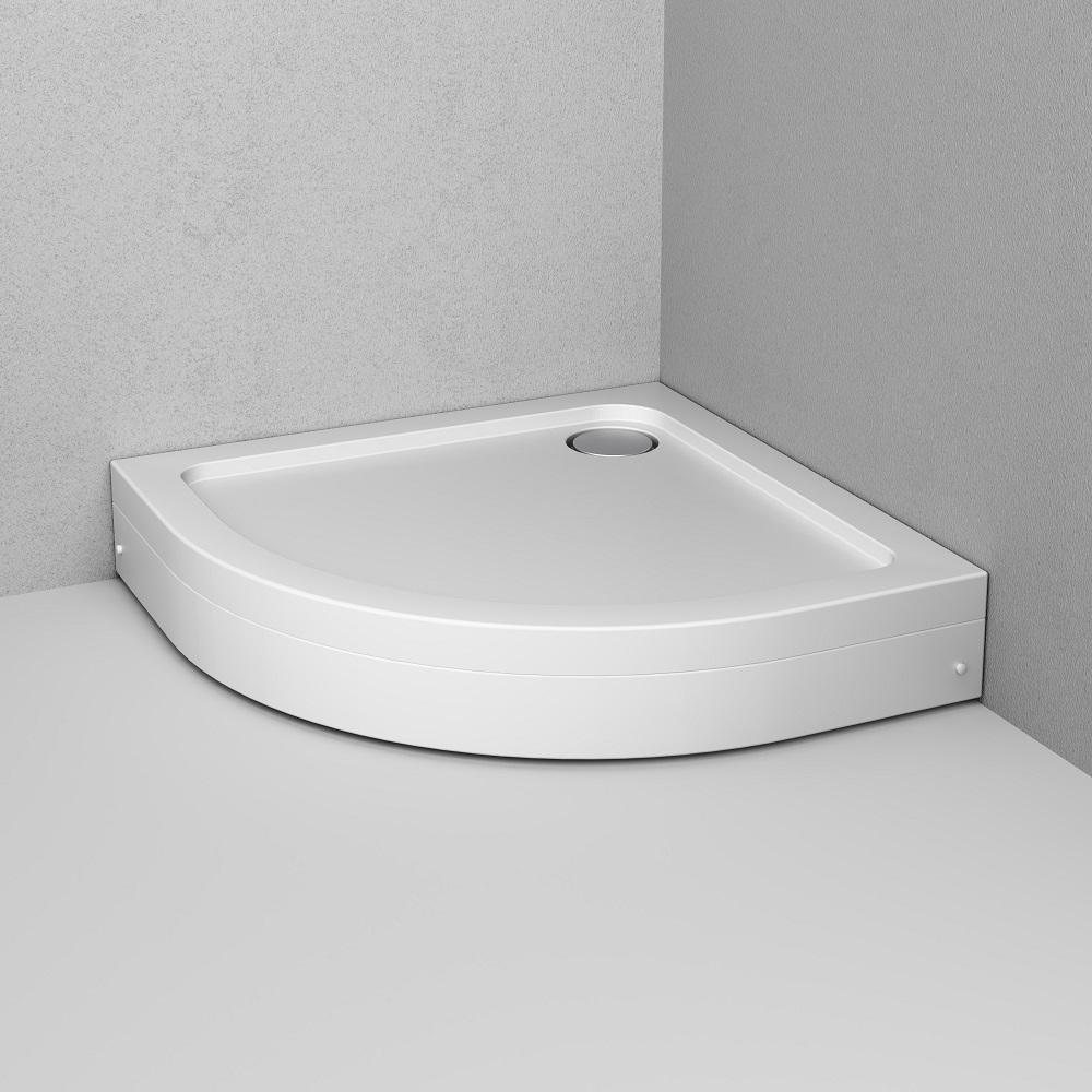 W90T-401-100W Gem душевой поддон 100х100 с сифоном, белый