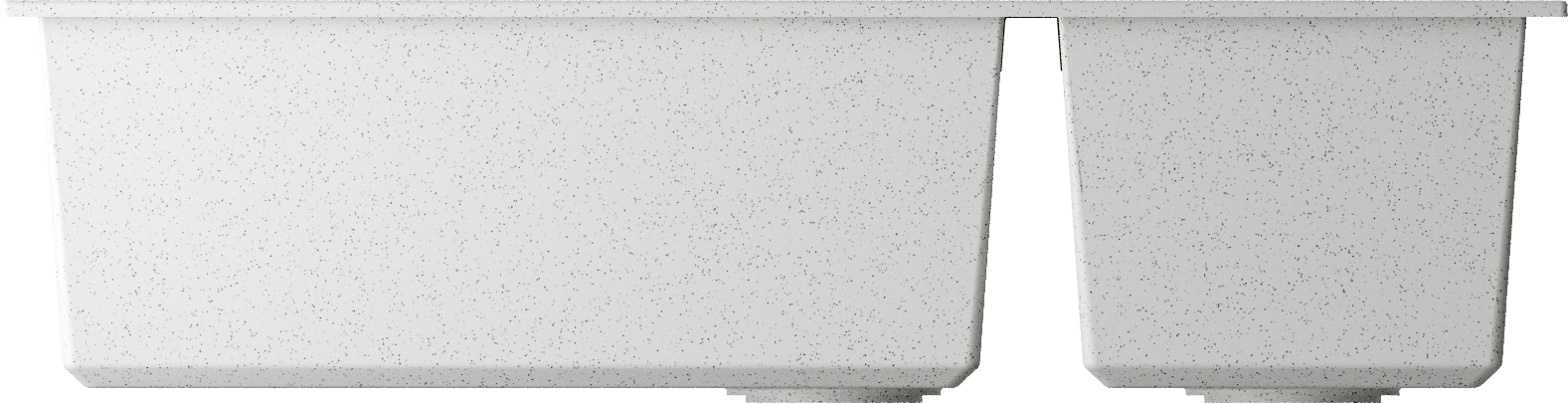 Кухонная мойка omoikiri tedori 85-2-u-wh tetogranit/белый 850 x 465 x 215