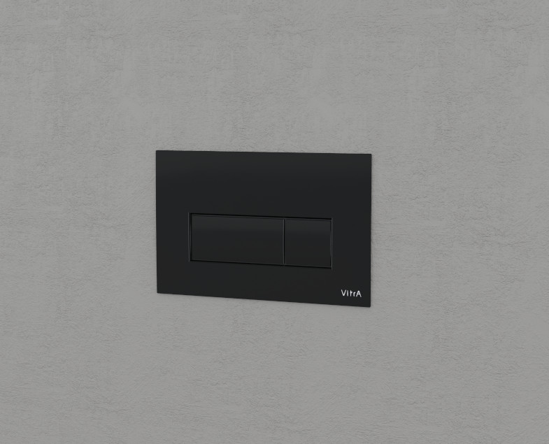 Панель смыва root square, мат. черн.