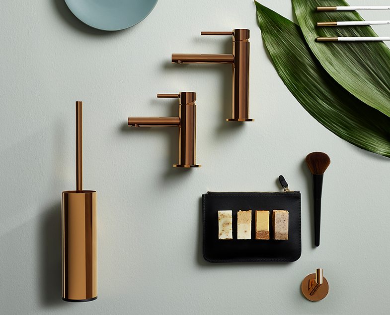 Смеситель origin для раковины, средний, медь