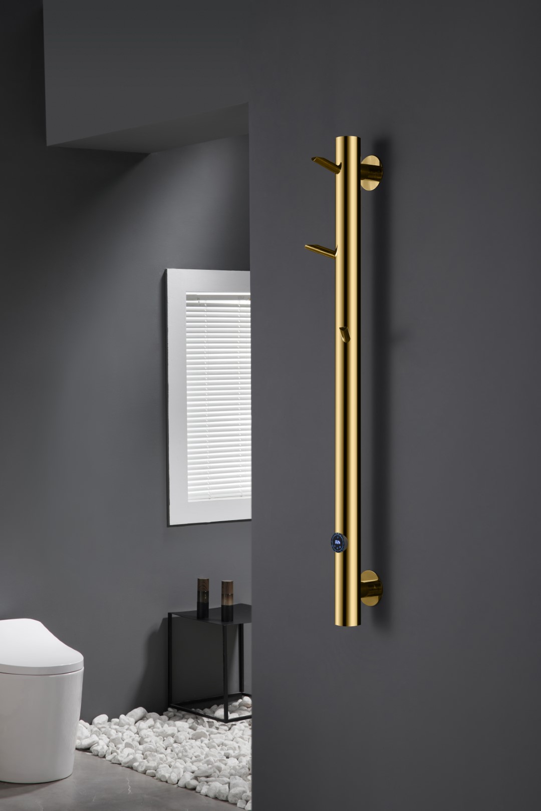 Полотенцесушитель электрический oak gold 201 x 139 x 1500 мм. 724-g boheme