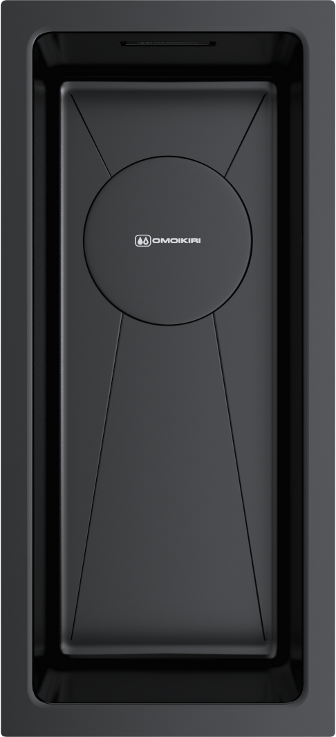 Кухонная мойка omoikiri taki 20-u/if-gb нерж. сталь/графит 200 x 440 x 180