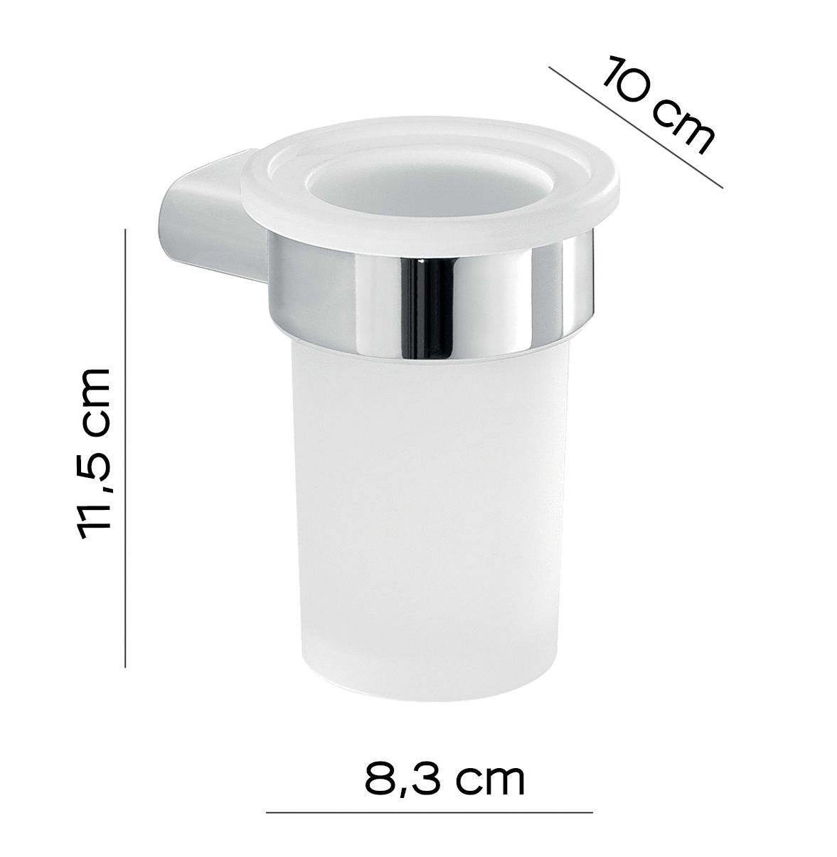 Стакан настенный azzorre хром gedy