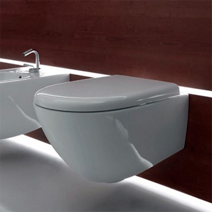 Kerasan aquatech унитаз подвесной,безободковый,55х36.5см, без сиденья, цвет: белый