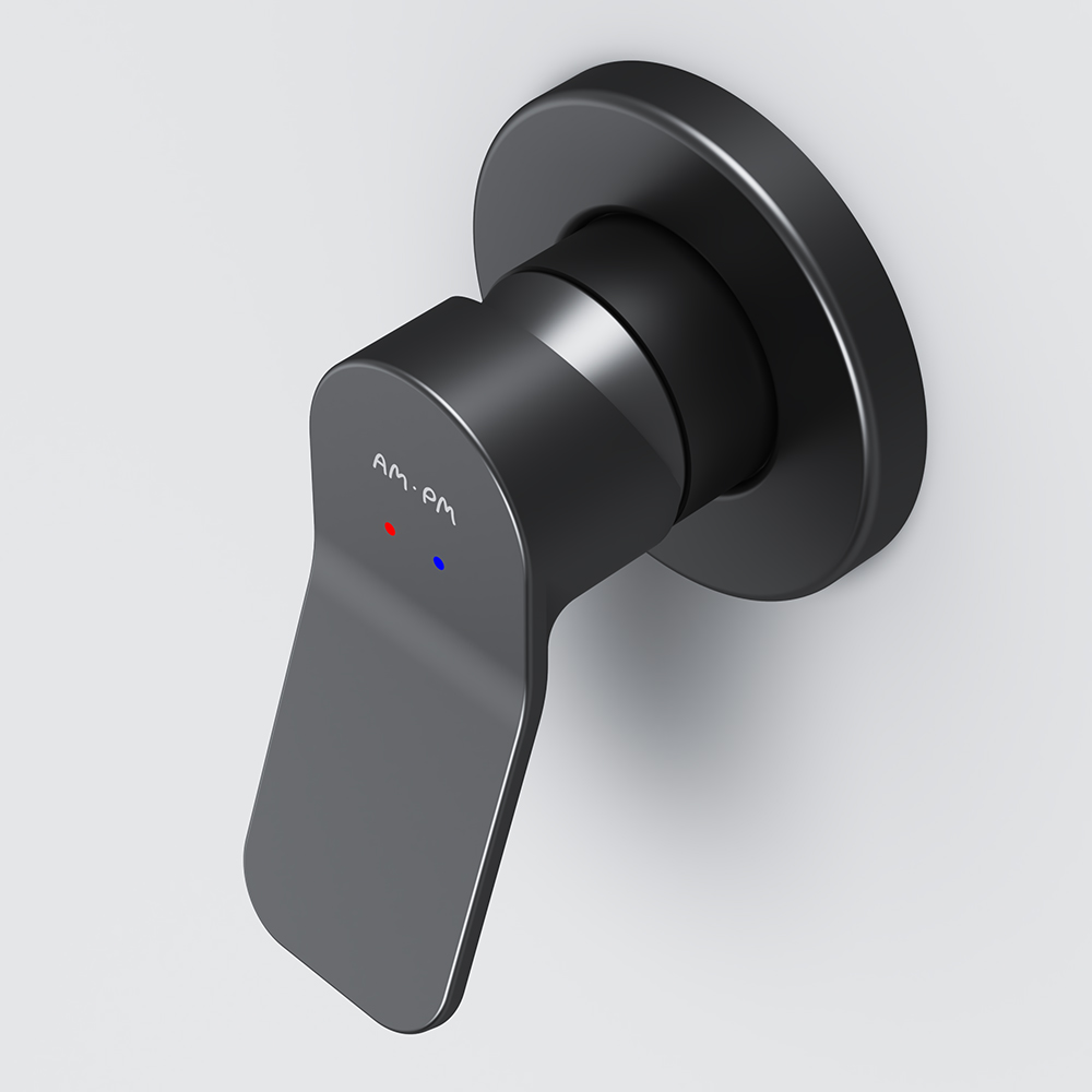 F85A65022 X-Joy, cмеситель д/душа монтируемый в стену, черный, шт.