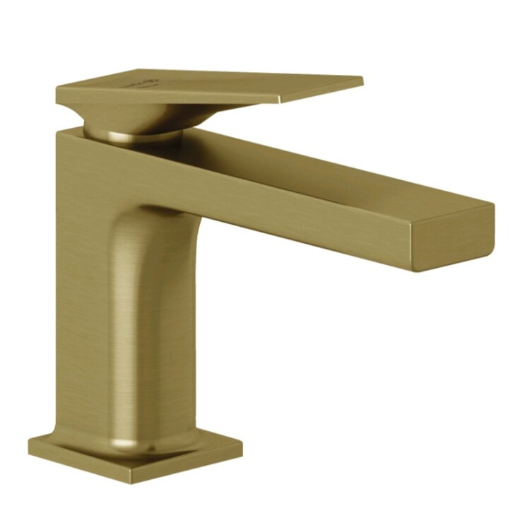 Смеситель для раковины kludi-decus золото брашированное 54267n075 kludi