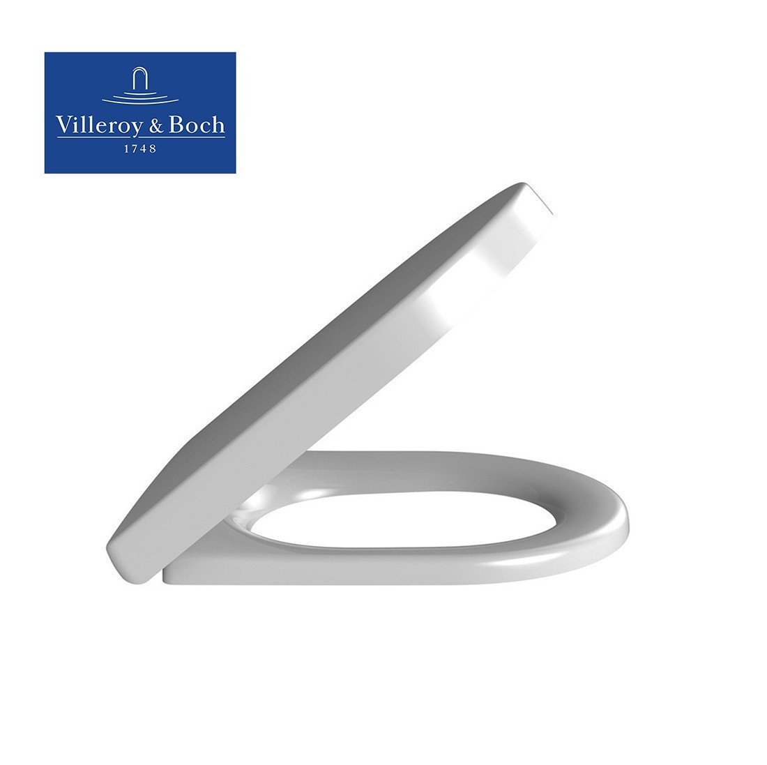 Сиденье с крышкой для унитаза белый глянцевый 445x374x59 architectura villeroy&boch