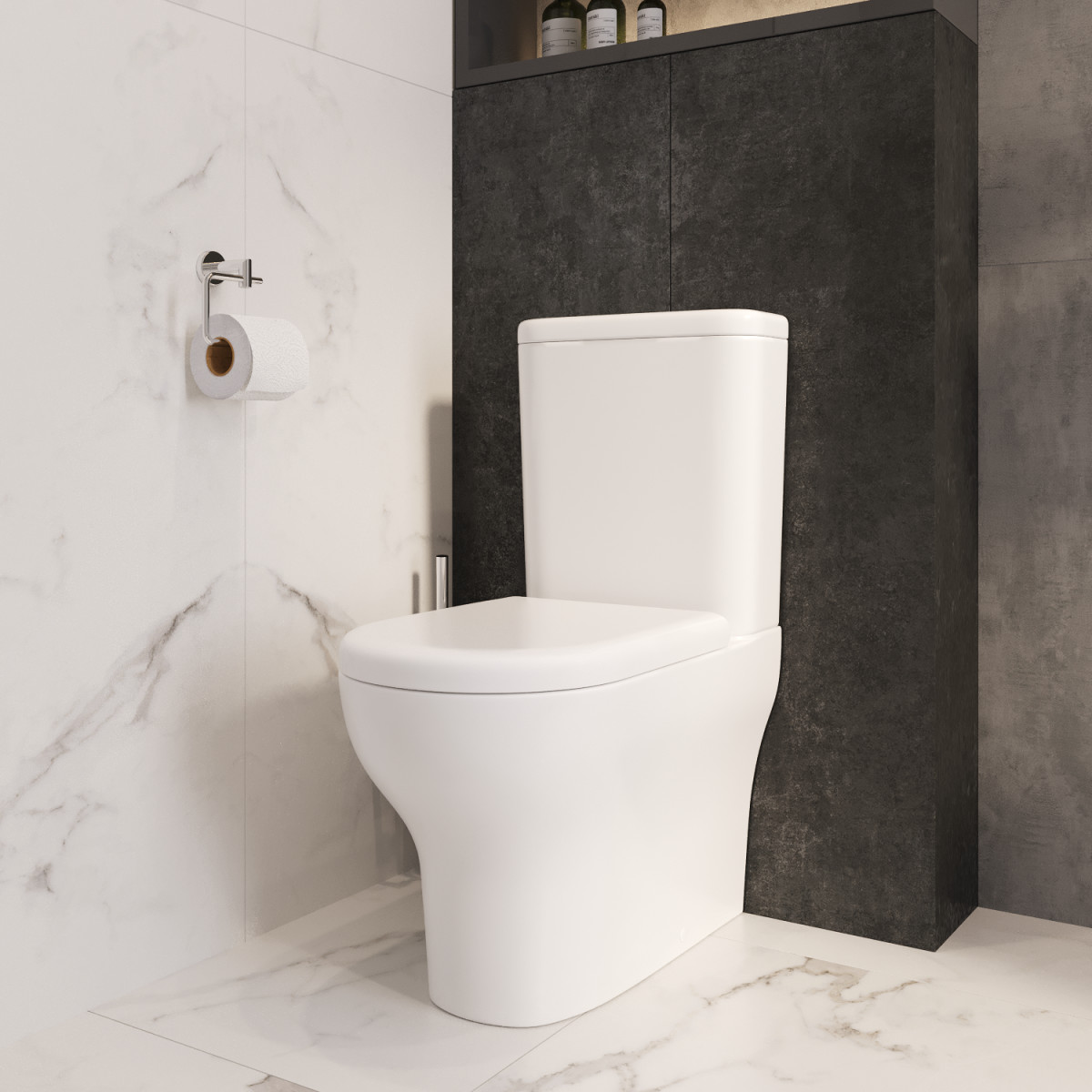 Унитаз-компакт напольный VitrA Zentrum 9012B003-7204 с сиденьем микролифт белый санитарный фарфор антибактериальное покрытие Hygiene