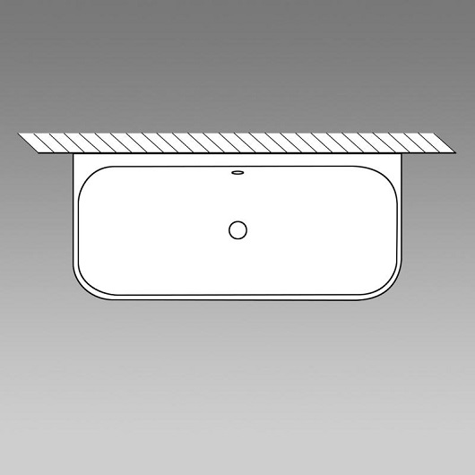 Ванна oberon 2.0 quaryl 1800x800x460 villeroy&boch