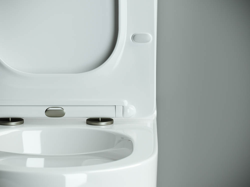 Напольный пристенный унитаз Метрополь (Metropol) Безободковый (Rimless) CN4001