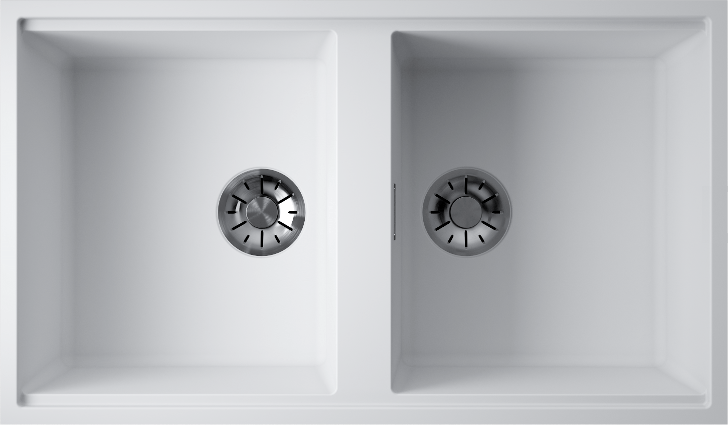 Кухонная мойка omoikiri kitagawa 83-2-u-wh artceramic/белый 836 x 488 x 200