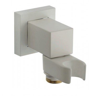Bossini cube c55000.045 подключение для душевого шланга с держателем лейки белый матовый
