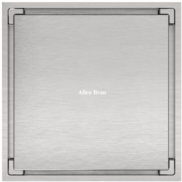 Душевой трап Allen Brau Priority 9.50023.BN 100 никель браш