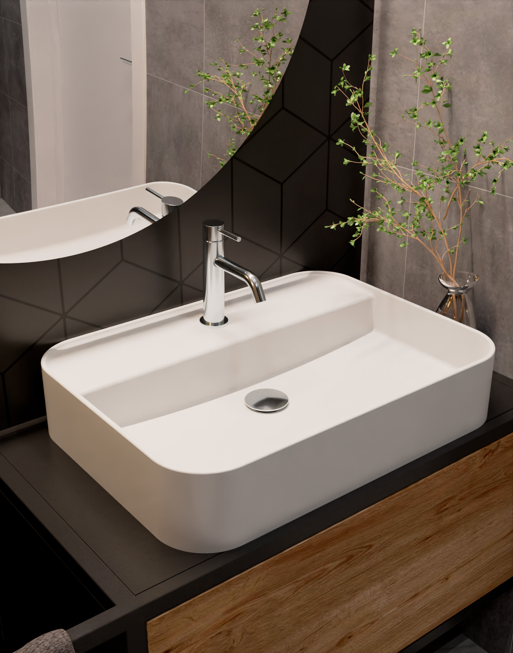 Aqm 6210cr siena смеситель для раковины однорычажный 82мм, хром