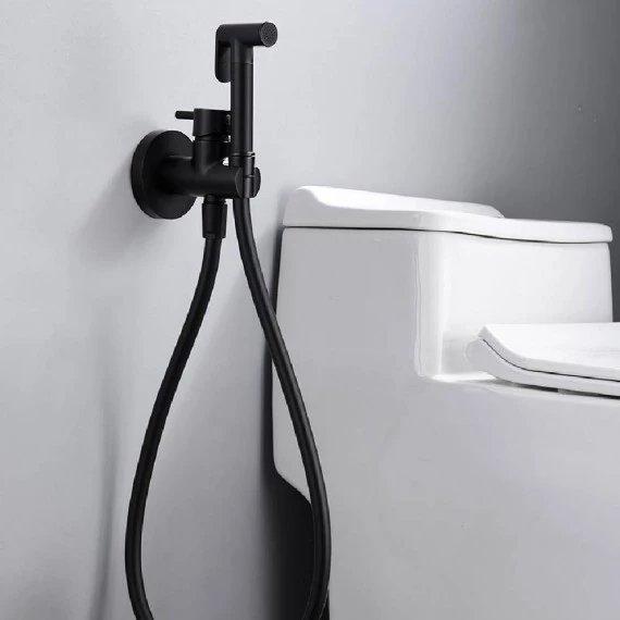 Гигиенический душ со смесителем и скрытой частью imex munich rdm001/ng matt black