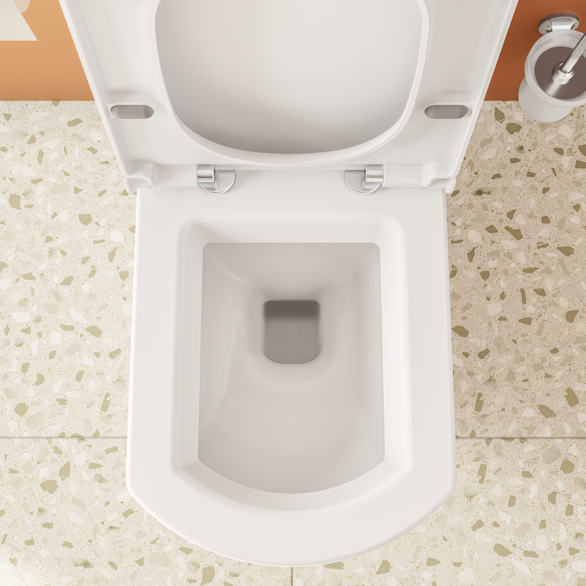 Унитаз-компакт напольный VitrA Serenada 9722B003-7203 с сиденьем микролифт белый санитарный фарфор антибактериальное покрытие Hygiene