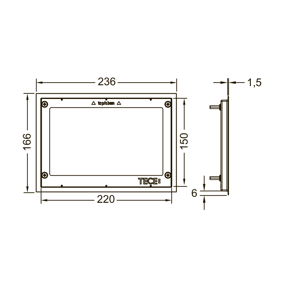 Декоративная рамка для монтажной рамки