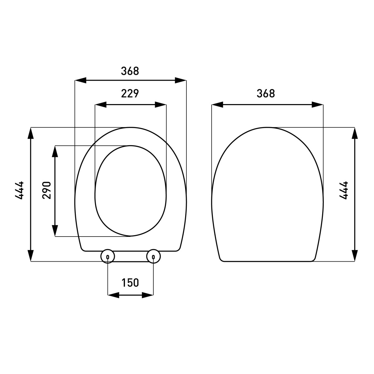 Сиденье для унитаза VitrA Universal 805-003-009 белое дюропласт без микролифта