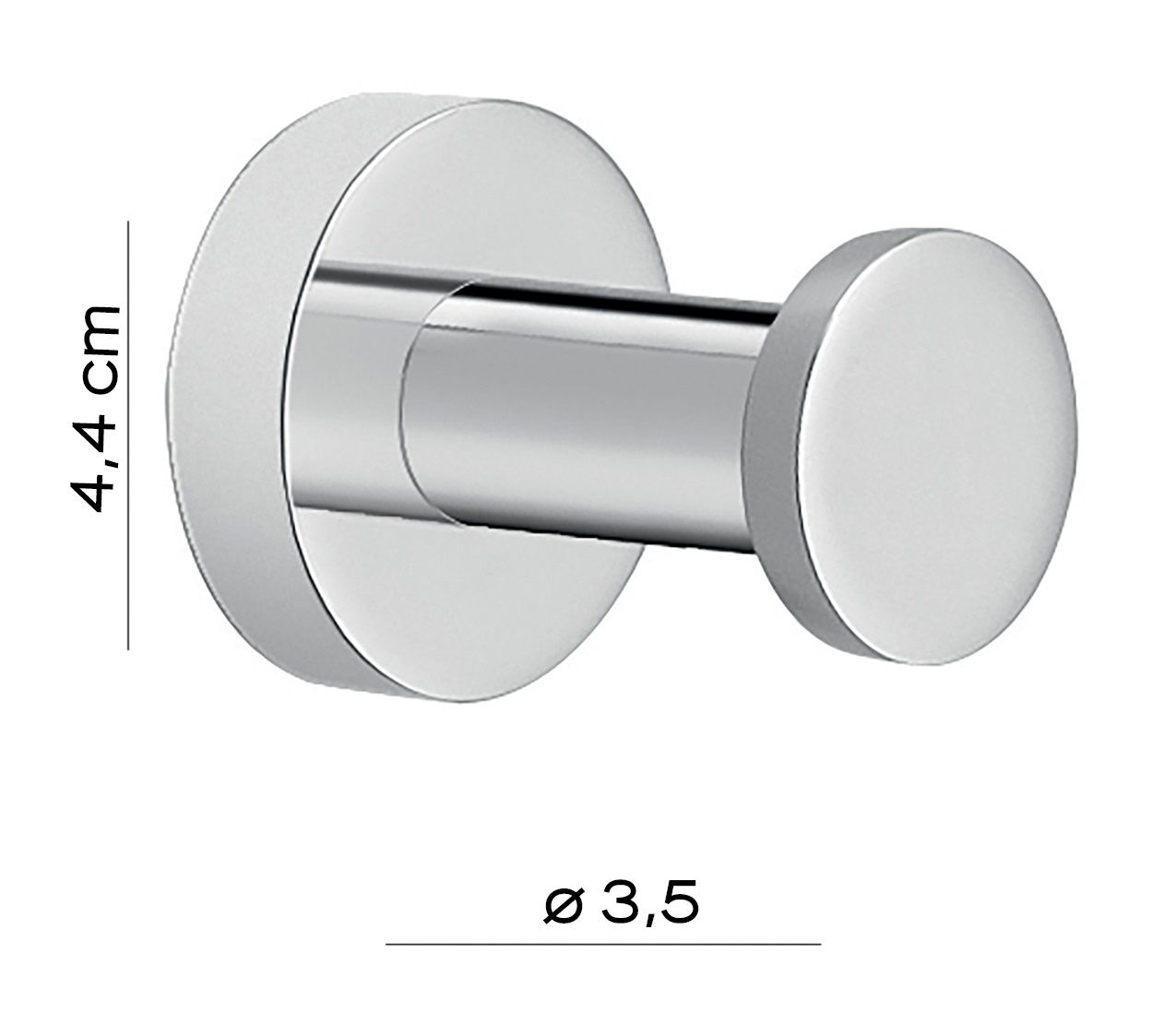 Крючок настенный ustica хром gedy