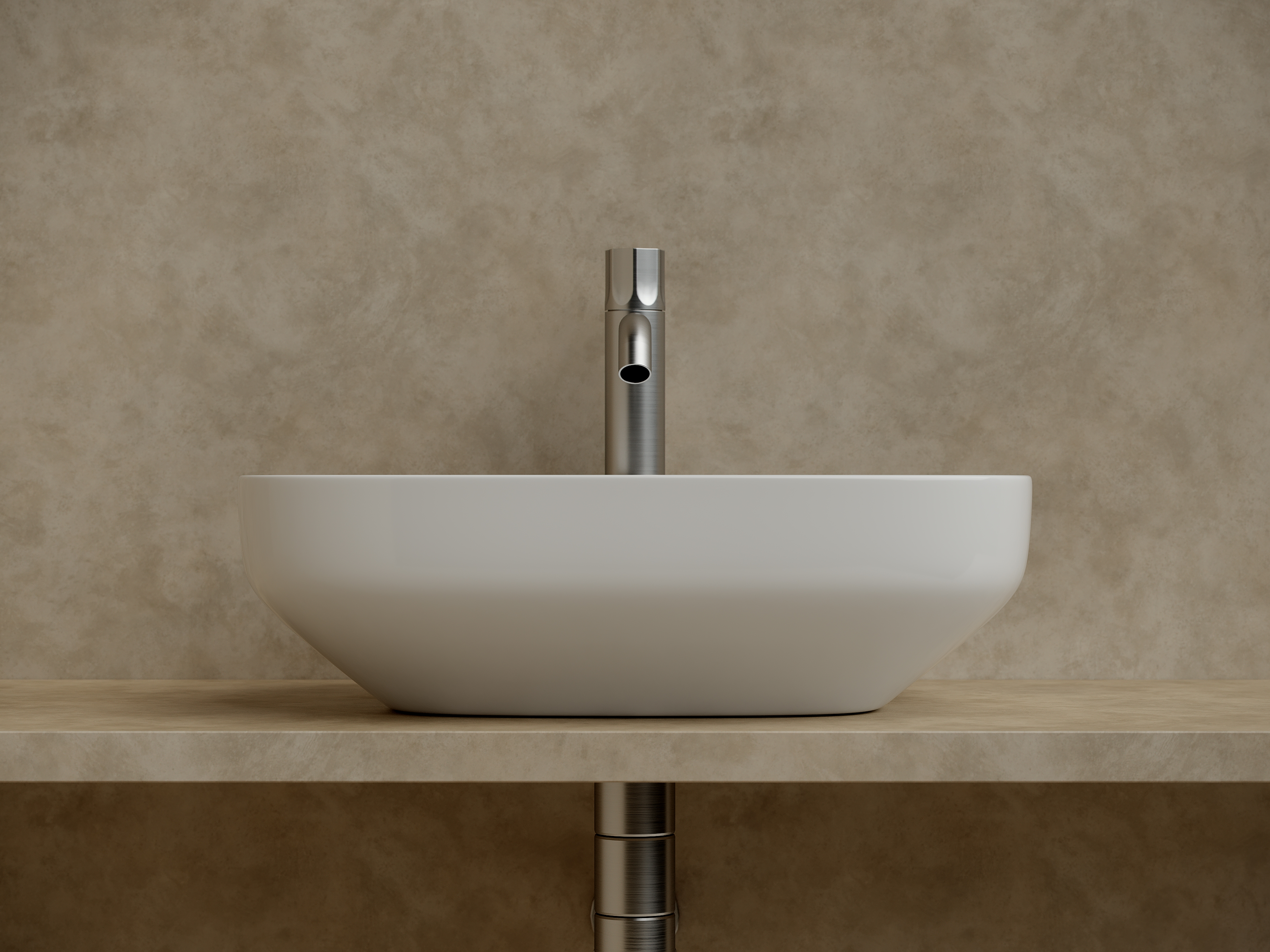 Умывальник чаша накладная прямоугольная element 500x380x150мм