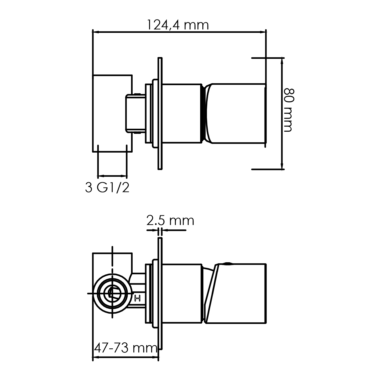 Elbe 7452 смеситель для душа