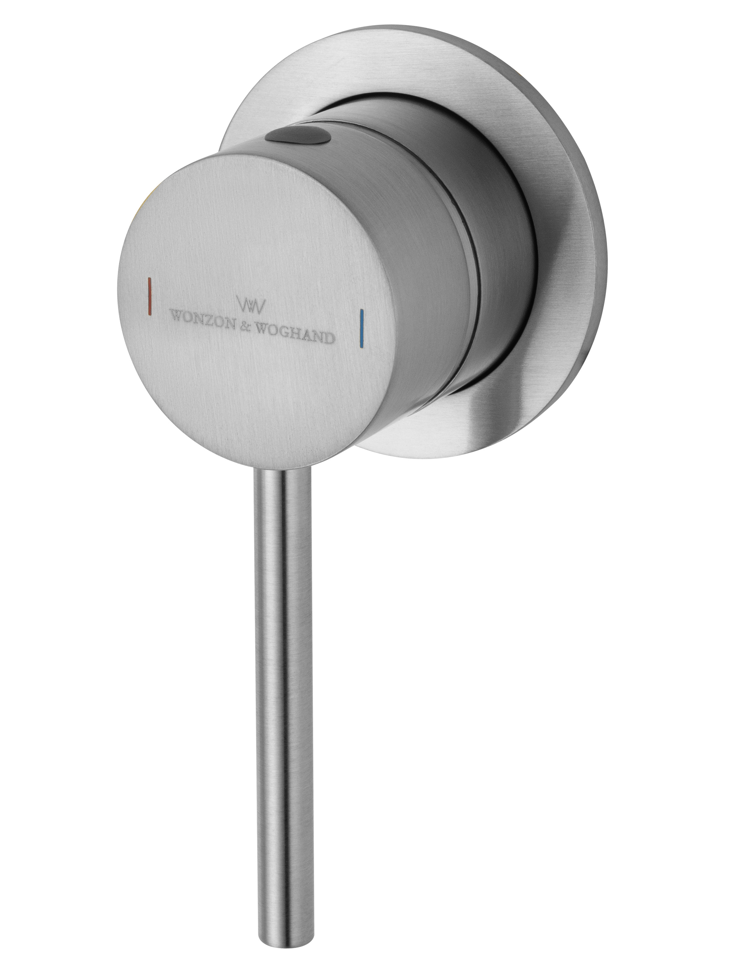 Смеситель для раковины встраиваемый wonzon & woghand stick, брашированный никель (ww-88869017-bn)