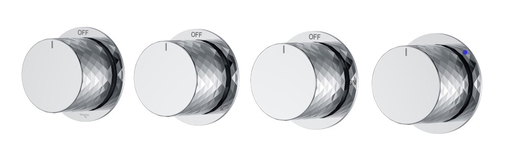 Смеситель встроенный STICK DIAMOND CHROME 5-проходной