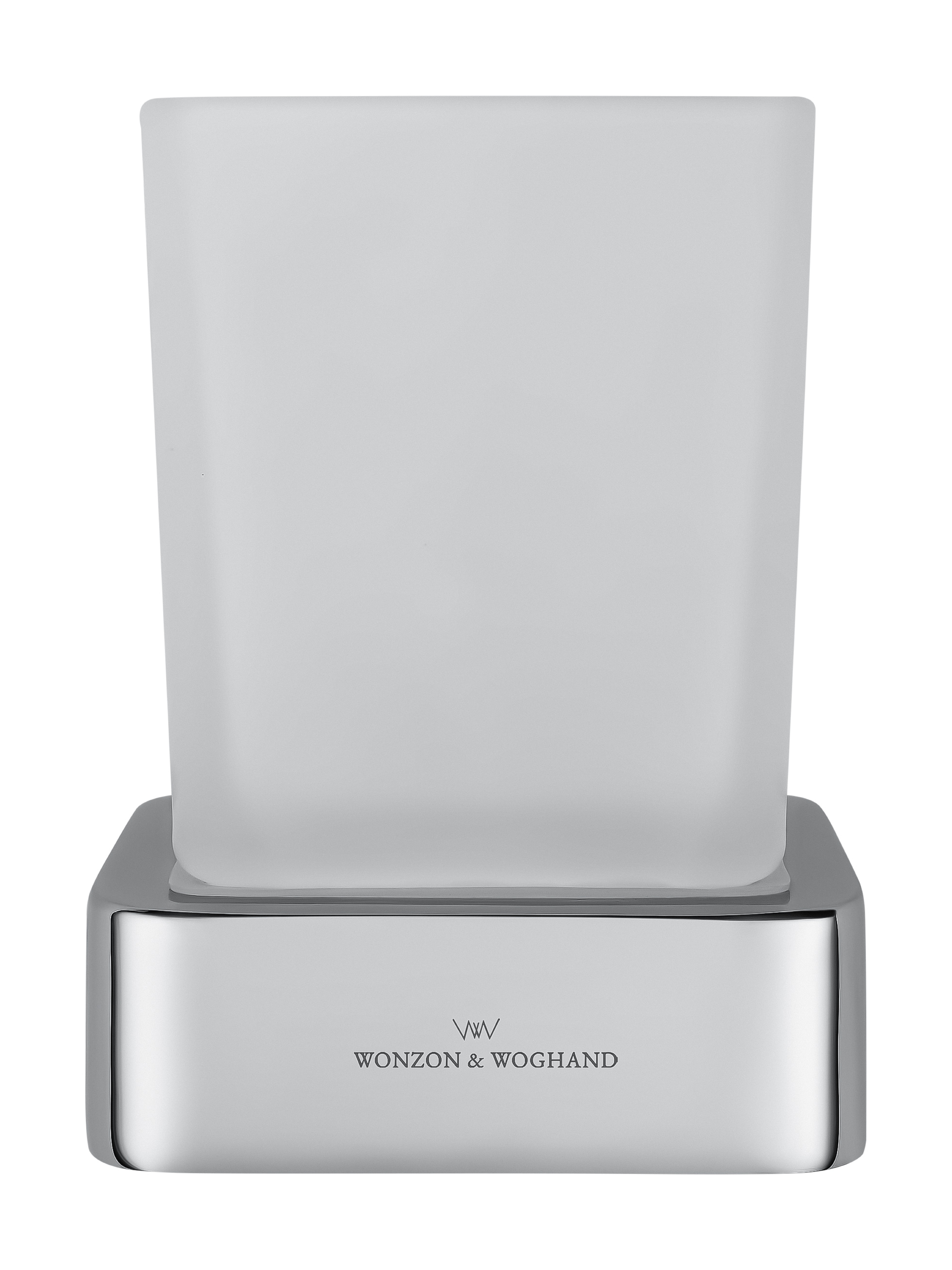 Стакан для зубных щеток с держателем wonzon & woghand lotte, хром (ww-8321)