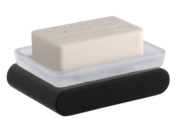 Мыльница настенная с держателем lounge no черный матовый remer Мыльница настенная с держателем lounge no черный матовый remer