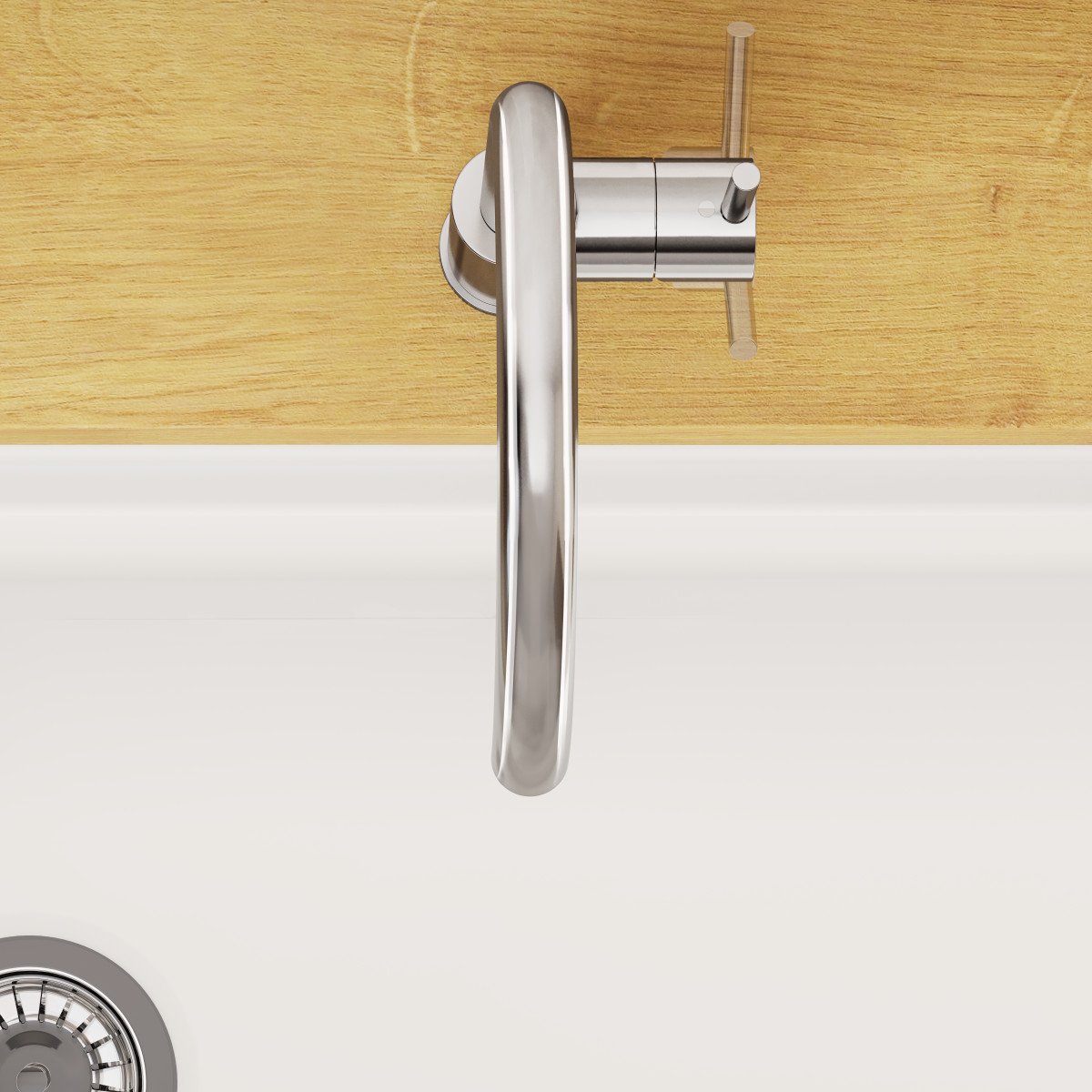 Смеситель для кухни VitrA Minimax S A42091EXP с поворотным изливом однорычажный хром латунь