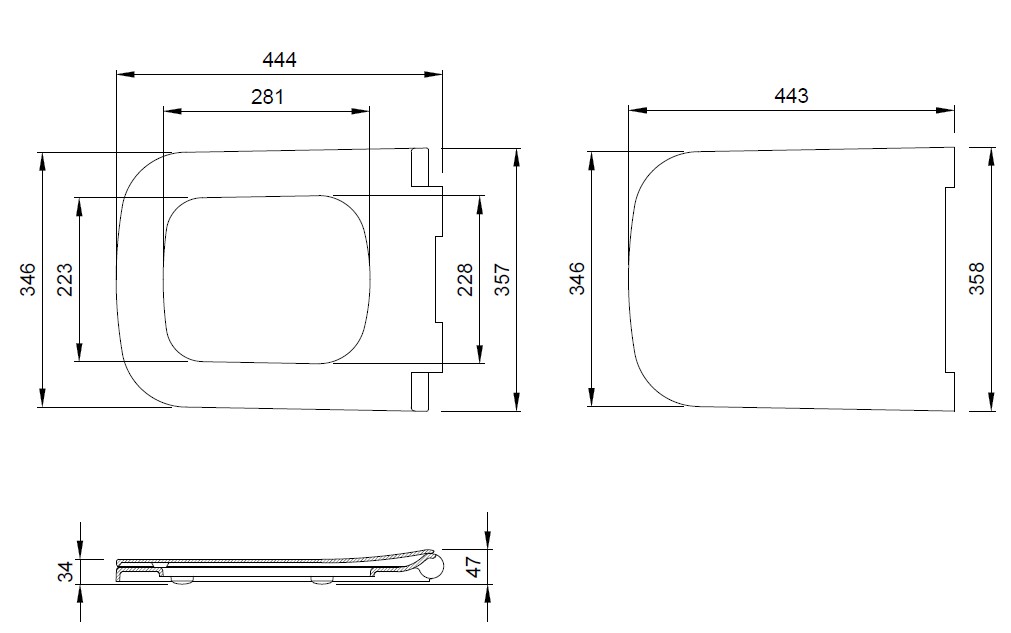 Крышка-сиденье для унитаза allen brau infinity 4.21014.31 черный матовый