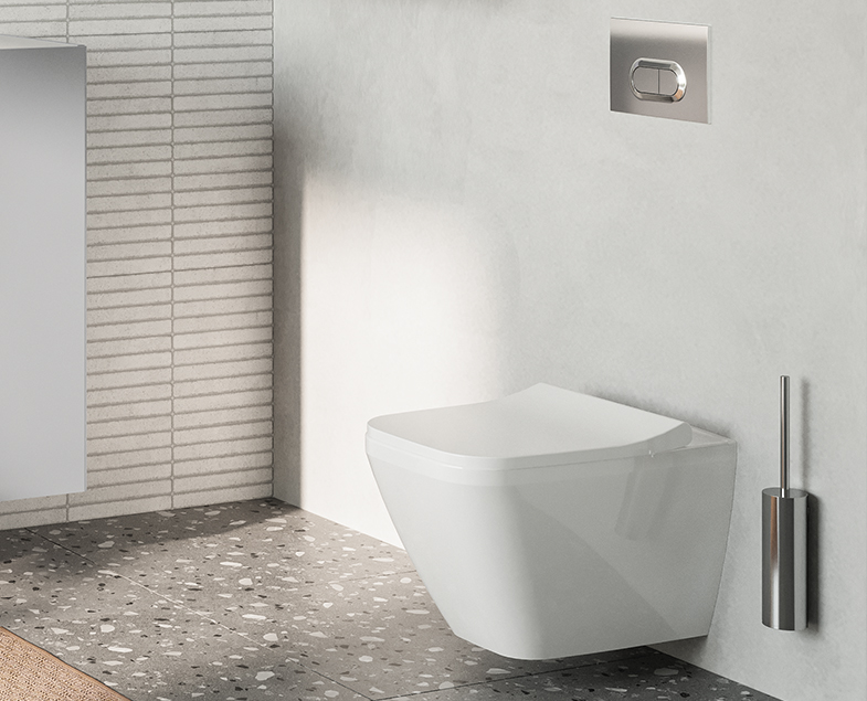 Кнопка смыва vitra loop o, цвет глянцевый хром