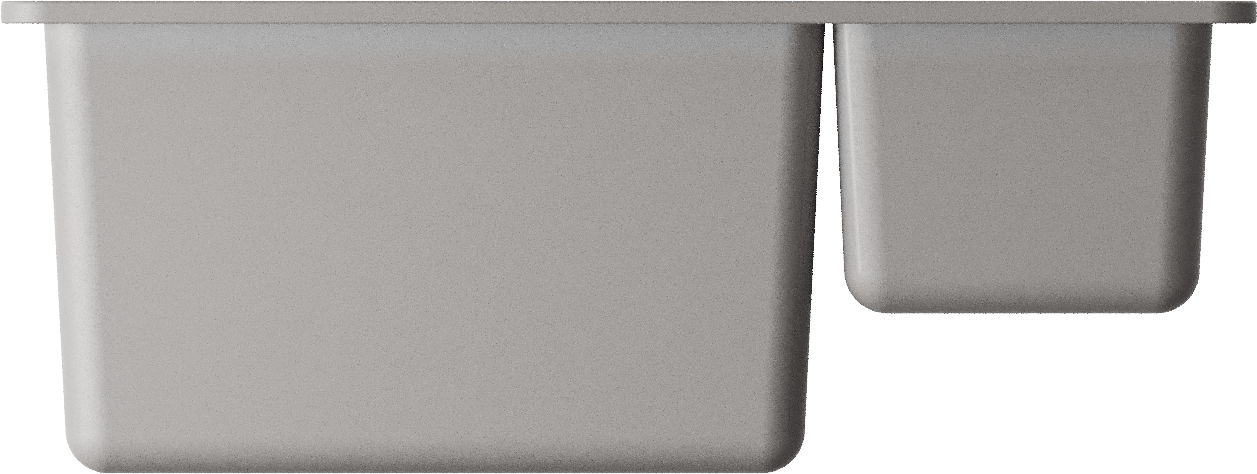 Кухонная мойка omoikiri kata 55-2-u-gr artgranit/leningrad grey 550 x 420 x 200