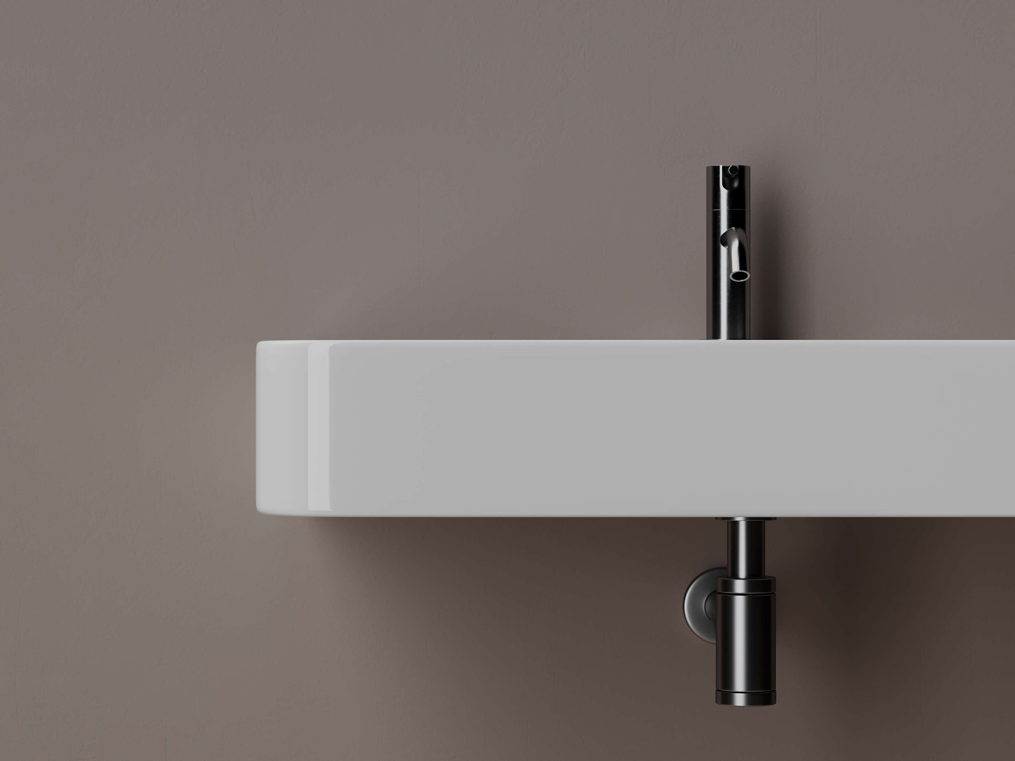 Умывальник aura с 1 отверстием для смесителя, без перелива 800x470x135мм