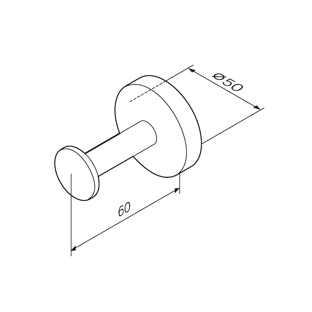 A50A35800 Inspire V2.0, Крючок для халата, хром, шт