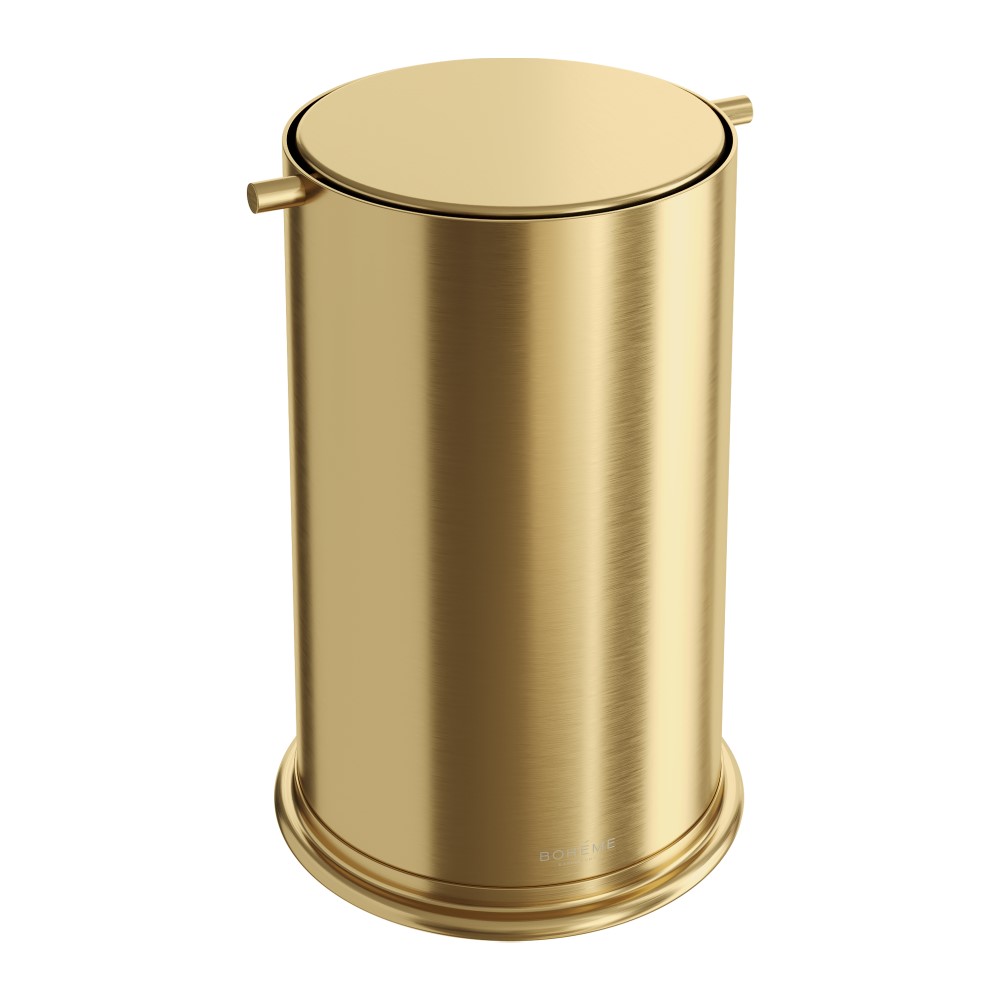 Ведро для мусора с вращающейся крышкой Matt Gold