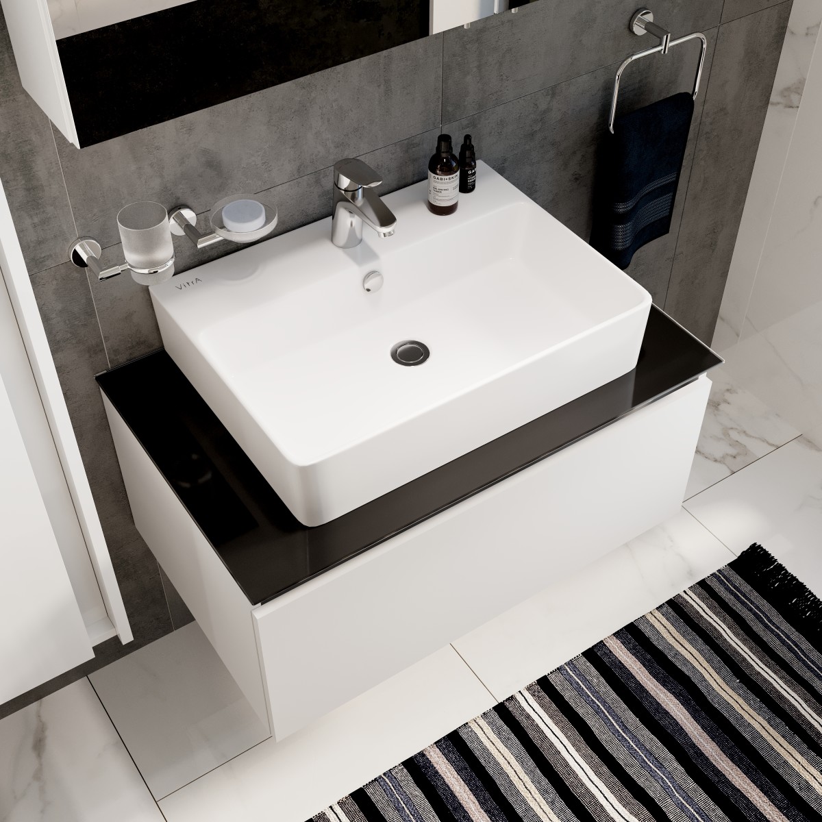 Смеситель для раковины VitrA Flow Round A42923EXP1 однорычажный хром латунь