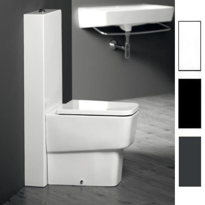 Унитаз напольный приставной degrade 560x370x410 белый глянцевый simas