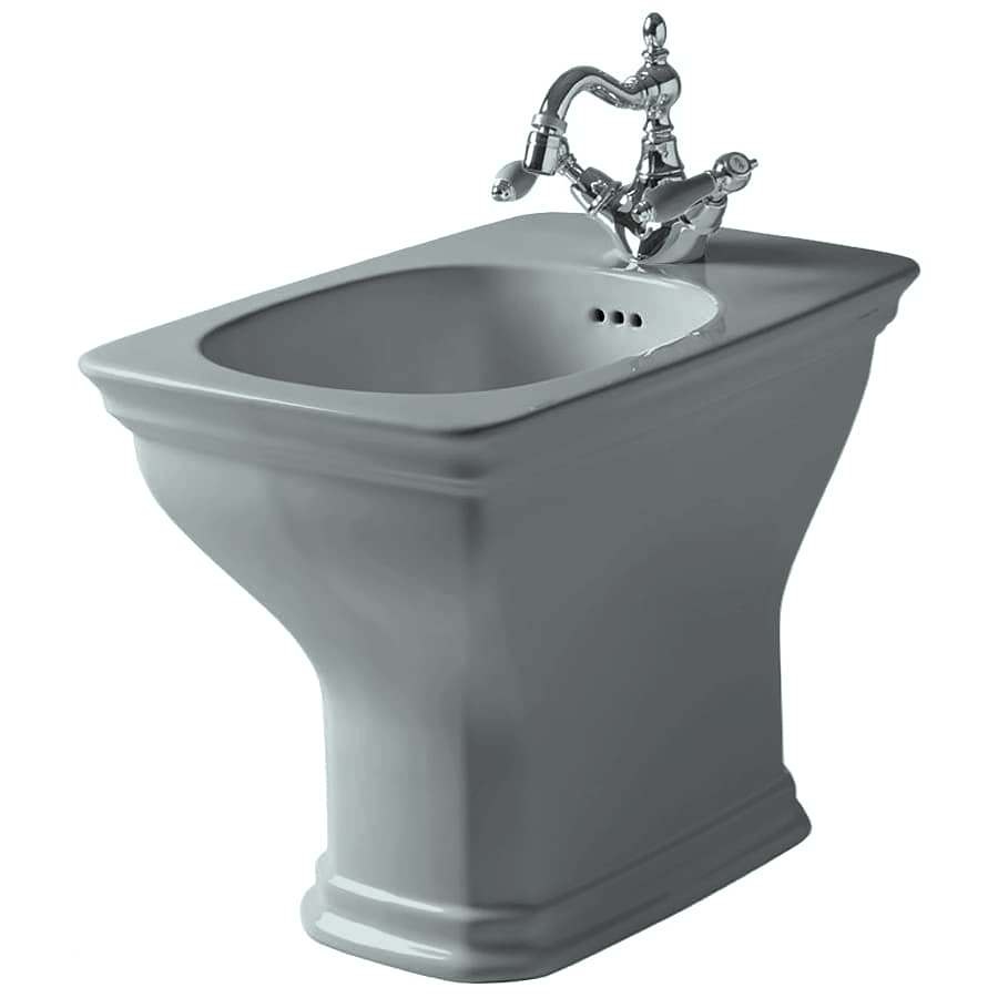 Биде напольное серый глянцевый 420x360x540 civitas artceram