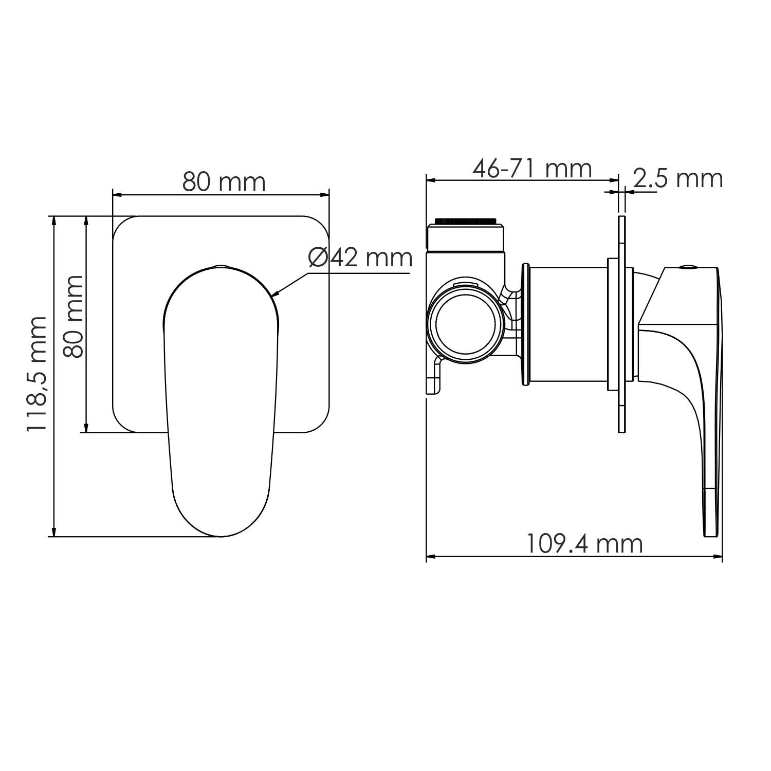 Spree 1451 смеситель для душа
