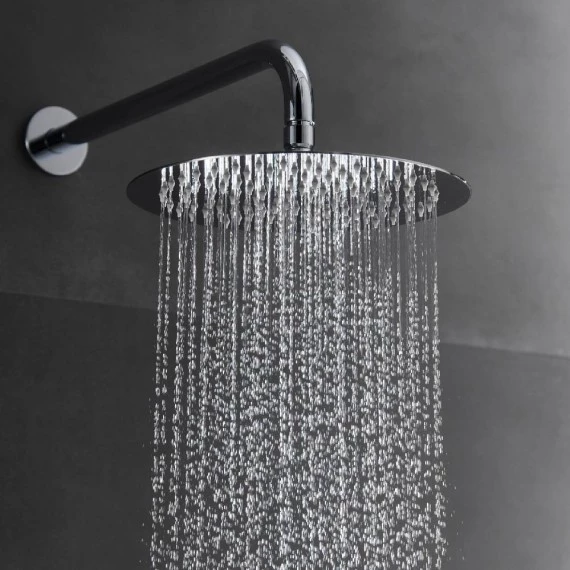 Смеситель для душа скрытого монтажа готовый комплект верхний душ верхний душ ø25cм imex monza gpm039 chrome