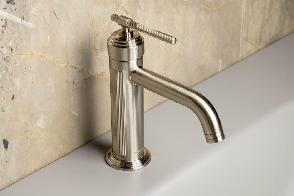 Смеситель для умывальника boheme eterna nickel brush